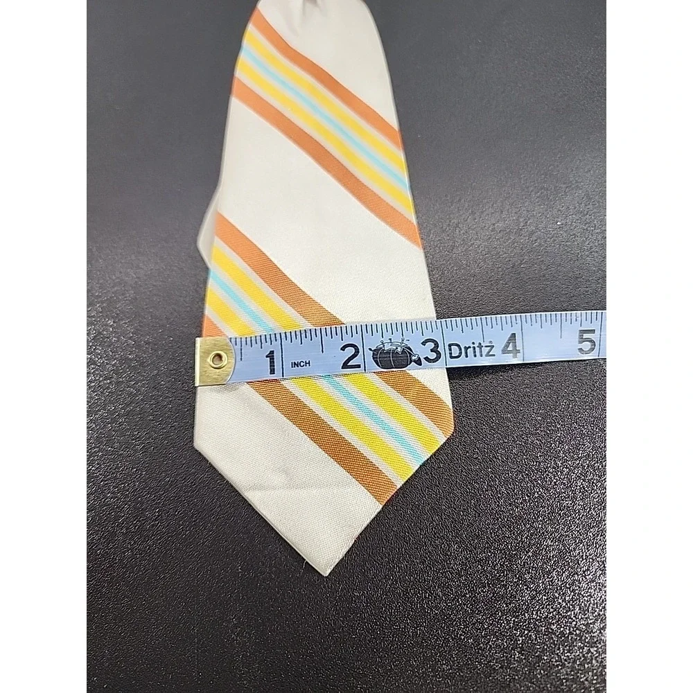 Vintage RHODIA  Boys‎ clip neck tie Geometric  Classic Italy